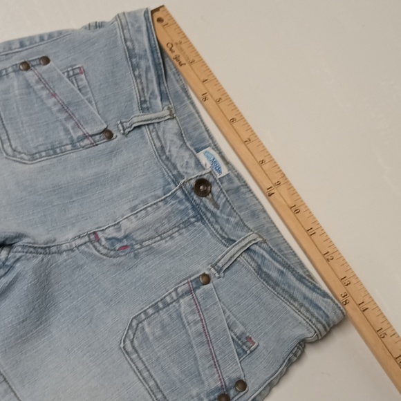 Big girls shorts light Blue wash mid-rise short girl size 14 regular outdoor - Picture 4 of 10